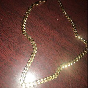 Custom 18k Diamond Cut 5mm Gold Necklace